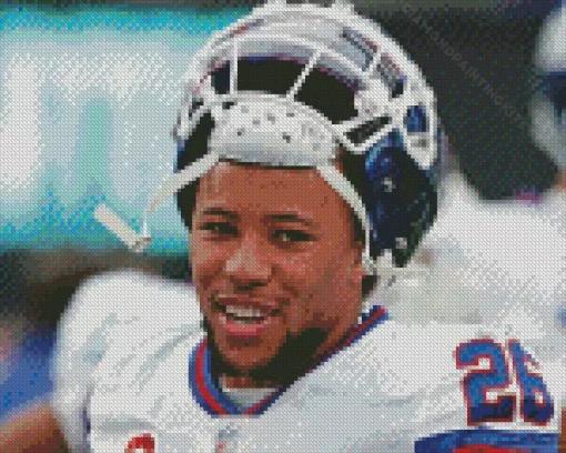 Saquon Barkley 5D Diamond Painting