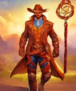 Steampunk Cowboy 5D Diamond Painting