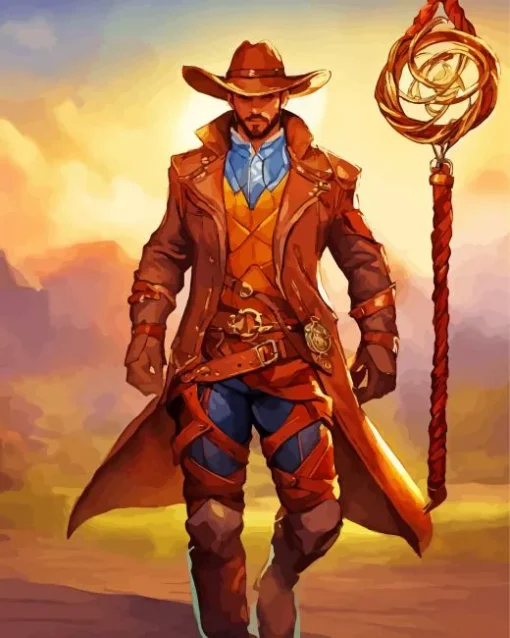 Steampunk Cowboy 5D Diamond Painting