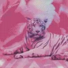 Tiger In Pink 5D Diamond Painting