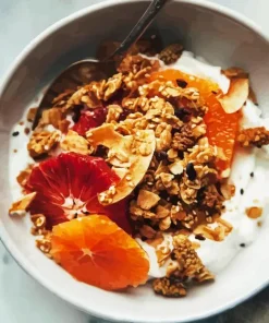 Vegan Tahini Granola With Orange 5D Diamond Painting