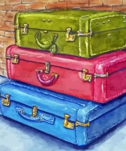 Vintage Suitcases 5D Diamond Painting