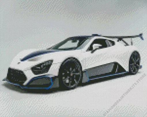 White Zenvo TSR 5D Diamond Painting