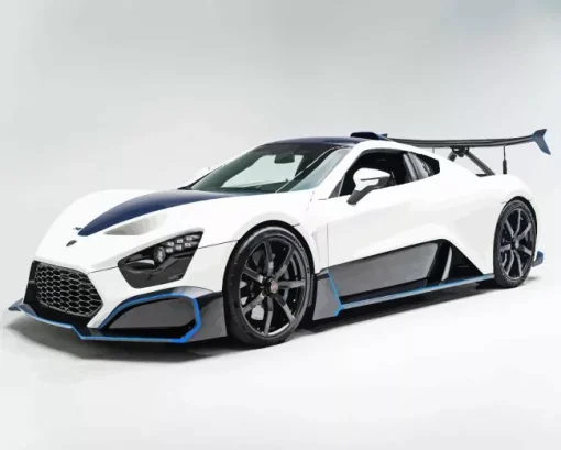 White Zenvo TSR 5D Diamond Painting