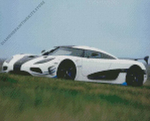 White Agera R 5D Diamond Painting