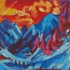 Winter Landscape In Moonlight 5D Diamond Painting