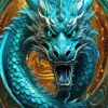 Blue Dragon 5D Diamond Painting