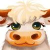 Cute Blonde Cow 5D Diamond Painting