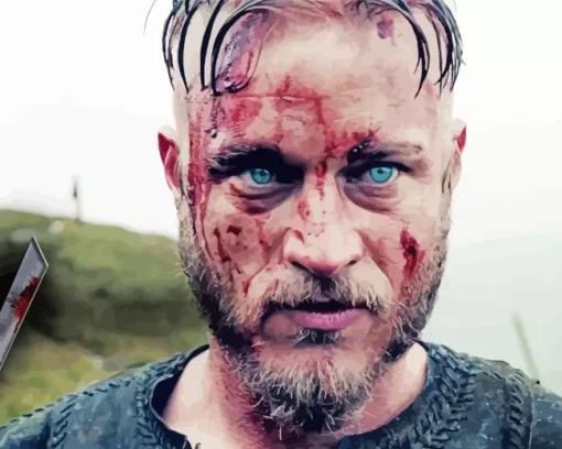 Vikings Bloody Ragnar 5D Diamond Painting