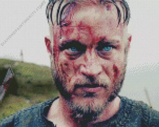 Vikings Bloody Ragnar 5D Diamond Painting