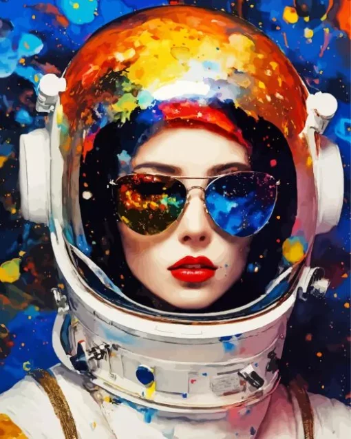 Aesthetic Astronaut Galaxy 5D Diamond Painting