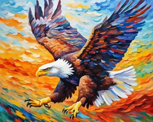 Aesthetic Flying Eagle 5D Diamond Painting