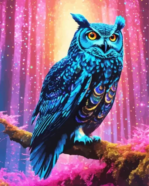 Galactic Owl 5D Diamond Painting