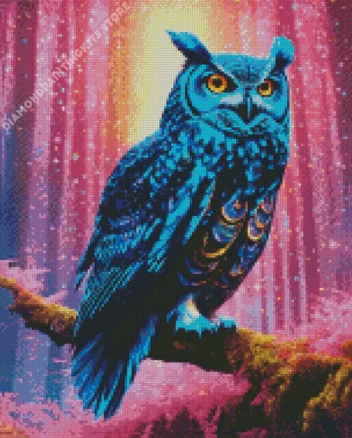 Galactic Owl 5D Diamond Painting