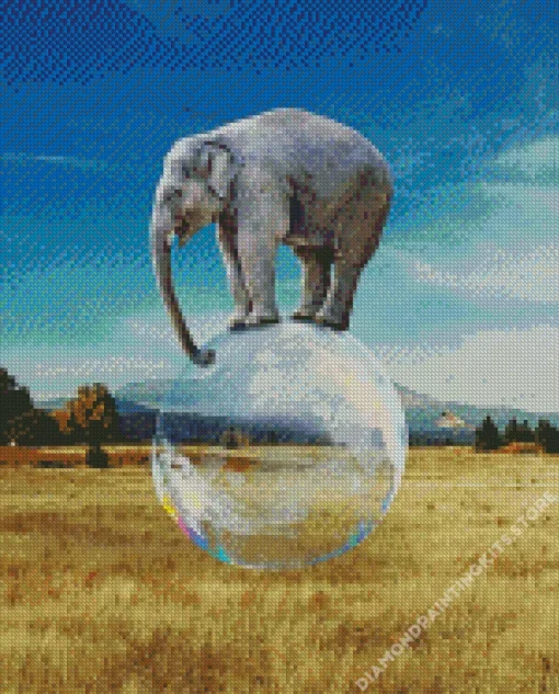 Balancing Elephant 5D Diamond Painting