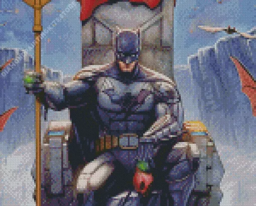 Batman On A Throne 5D Diamond Painting