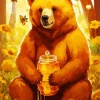 Bear Eating Honey 5D Diamond Painting