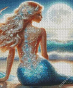 Blond Mermaid 5D Diamond Painting