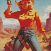 Blonde Cowgirl 5D Diamond Painting