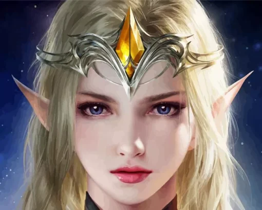 Blonde Elf 5D Diamond Painting