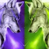 Blue And Green Wolf 5D Diamond Painting