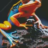 Blue And Orange Frog 5D Diamond Painting