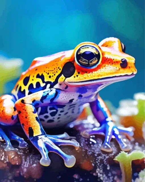 Orange Frog 5D Diamond Painting