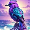 Blue And Purple Bird 5D Diamond Painting