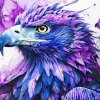 Blue And Purple Bird Art 5D Diamond Painting