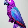 Blue And Purple Parrot 5D Diamond Painting