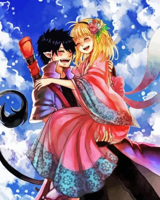 Blue Exorcist Rin And Shiemi 5D Diamond Painting