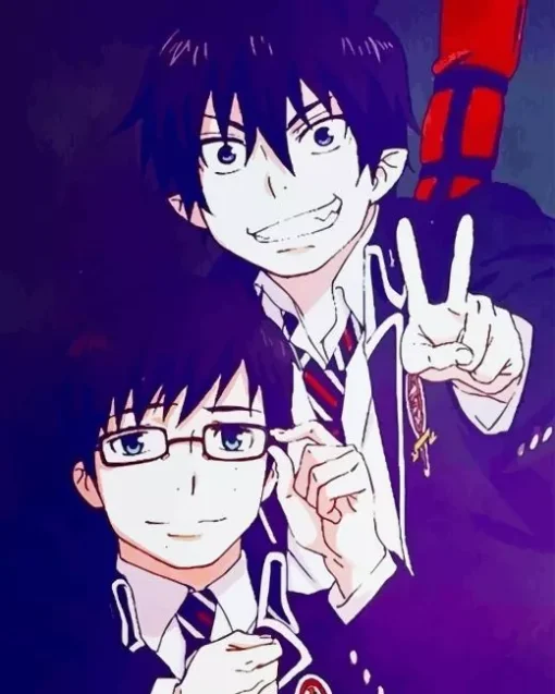 Blue Exorcist Rin And Yukio 5D Diamond Painting