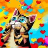 Cat In Love Art 5D Diamond Painting