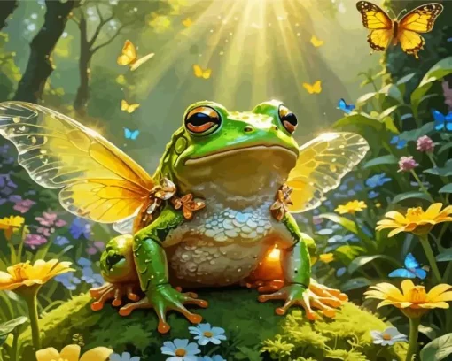 Cool Butterfly Frog 5D Diamond Painting