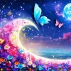 Cool Galaxy Butterfly Art 5D Diamond Painting