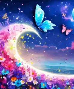 Cool Galaxy Butterfly Art 5D Diamond Painting