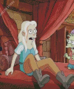 Disenchantment Bean And Elfo 5D Diamond Painting