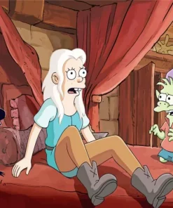 Disenchantment Bean And Elfo 5D Diamond Painting