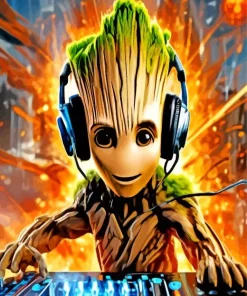 Dj Groot 5D Diamond Painting