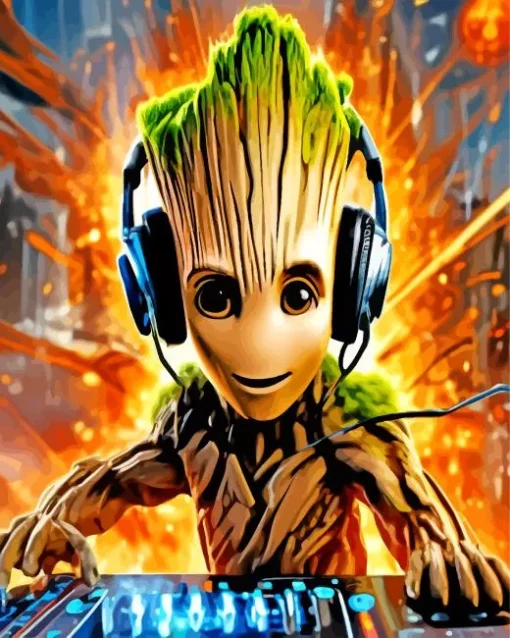 Dj Groot 5D Diamond Painting