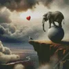 Elephant Balancing 5D Diamond Painting