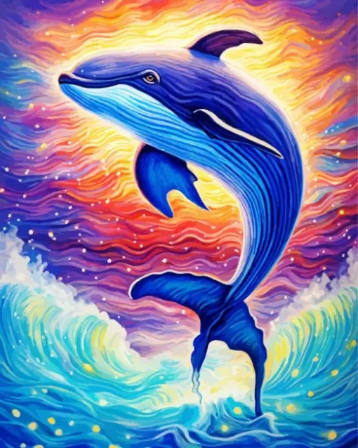 Fantasy Whale Art 5D Diamond Painting