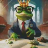 Frog With Glasses 5D Diamond Painting