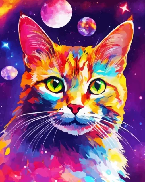 Galaxy Cat Art 5D Diamond Painting