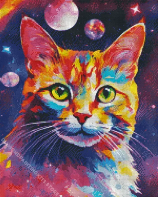 Galaxy Cat Art 5D Diamond Painting