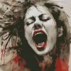 Girl In Pain Art 5D Diamond Painting