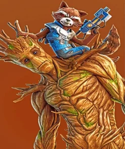 Groot In Fortnite Game 5D Diamond Painting