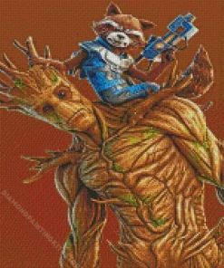 Groot In Fortnite Game 5D Diamond Painting