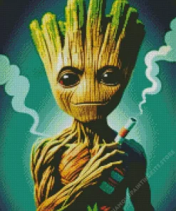 Groot Smoking 5D Diamond Painting