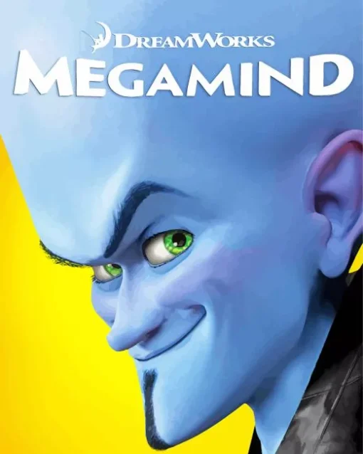 Megamind Face 5D Diamond Painting